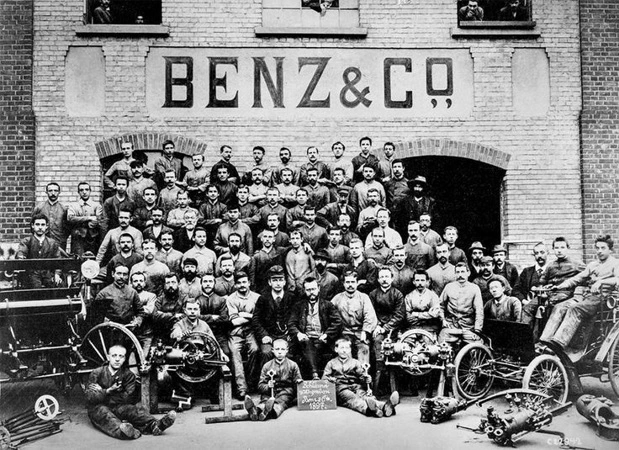 Benz & Cie Arbeiter 1886