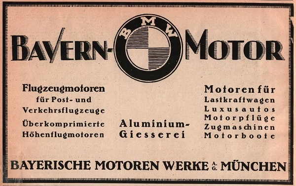1918 BMW Plakat.