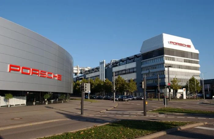 Porsche headquarters in Zuffenhausen Germany